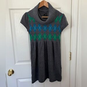 Women’s Adorable Cowlneck  Sweater Dress By Takeout Size Medium